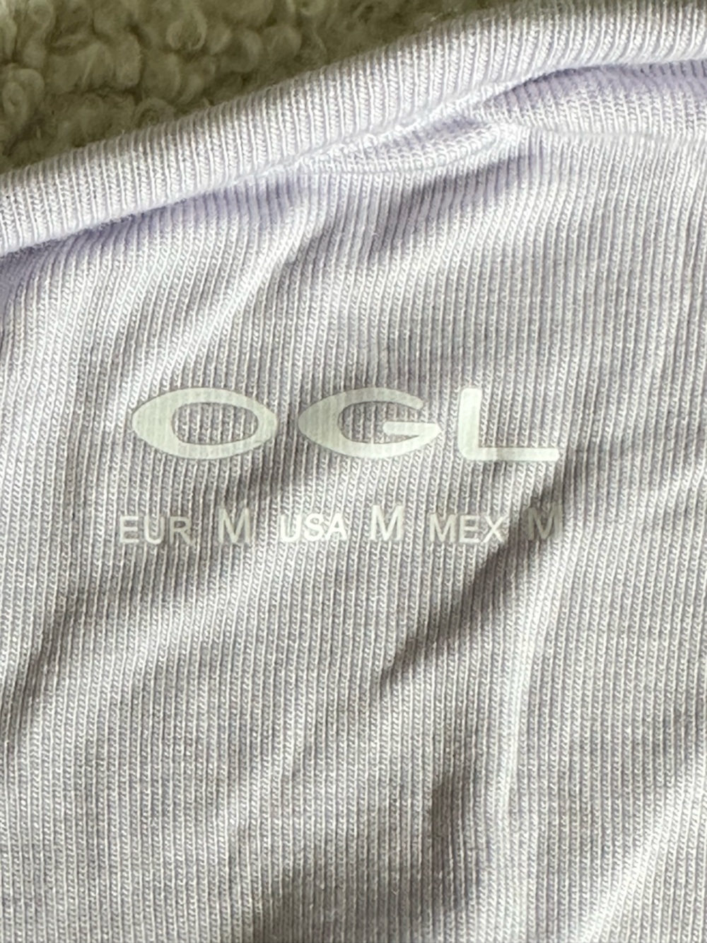 OGL Sandwashed One Shoulder Ruched Brami Top in Lilac, NWT, Size M - Picture 4 of 7